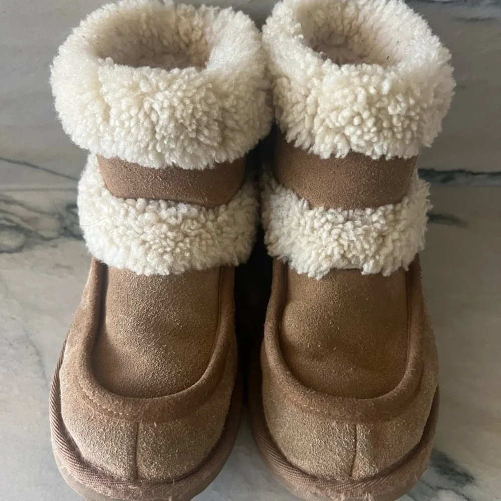 UGG Ultra Mini Fluff Shearling Boots